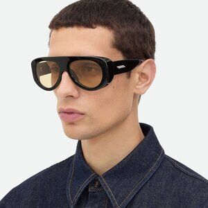 Bottega Veneta BV1362S Round Plastic Sunglasses